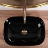 Lavabo Sobre Encimera Rea Belinda Black Gold Brush