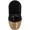 Inodoro Suspendido Wc Rea Carlo Flat Brush Gold