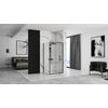 Cabina De Ducha Rea Rapid Swing Black 80x80