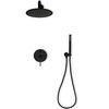 Conjunto De Ducha Emoptrado Oculto Rea Lungo Black Metallic + Box