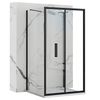 Cabina De Ducha Rea Rapid Fold Black 80x80