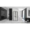 Cabina De Ducha Rea Rapid Fold Black 80x80