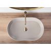 Lavabo Sobre Encimera Rea Nadia 60 Beige Matt