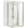 Cabina De Ducha Rea Rapid Fold Gold 80x80