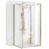 Cabina De Ducha Rea Rapid Swing Gold 90x80