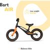 Bicicleta Sin Pedales Lionelo Bart Air Sporty Negra