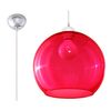 Lámpara De Techo Ball Colgante Rojo Ø30 Cm