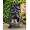 Chimenea Exterior De Acero Lima 50x33x108 Cm