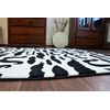 Alfombra Sketch - Fa67 Crema/negro - Bigote 160x220 Cm