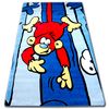 Alfombra Infantil Happy C176 Azul Mono 140x190 Cm