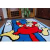 Alfombra Infantil Happy C176 Azul Mono 140x190 Cm