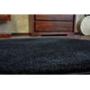 Alfombra Círculo Shaggy Micro Negro Circulo 100 Cm