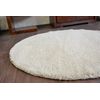 Alfombra Círculo Shaggy Micro Color Caramelo Circulo 120 Cm