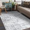 Alfombra Mefe Moderna 8722 Líneas Vintage - Structural Dos Niveles De 240x330 Cm