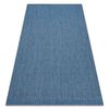 Alfombra De Cuerda Sisal Flat 48663/330 Liso Azul 120x170 Cm