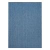 Alfombra De Cuerda Sisal Flat 48663/330 Liso Azul 120x170 Cm