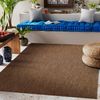 Alfombra De Cuerda Sisal Flat 48663/870 Liso Marrón 120x170 Cm