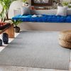 Alfombra De Cuerda Sisal Flat 48663/037 Uniforme Plateado 140x200 Cm