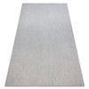 Alfombra De Cuerda Sisal Flat 48663/037 Uniforme Plateado 160x230 Cm