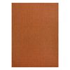 Alfombra De Cuerda Sisal Flat 48663/120 Liso Tonos De Naranja 160x230 Cm