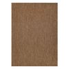 Alfombra De Cuerda Sisal Flat 48663/870 Liso Marrón 160x230 Cm