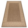 Alfombra De Cuerda Sisal Floorlux 20014 Color Café/color Maíz 240x330 Cm