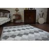 Alfombra Acrílica Yazz 3766 Enrejado Trébol Marroquí Gris 133x190 Cm