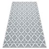 Alfombra De Cuerda Sisal Color 19246/969 Flores Blanco 120x170 Cm