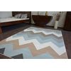 Alfombra Argent - W4936 Zigzag Azul 133x190 Cm