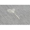 Alfombra De Cuerda Sisal Flat 48779/637 Flores Gris/crema  140x200 Cm