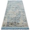 Alfombra Acrílica Manyas 196aa Franjas Marfil/dorado 80x150 Cm