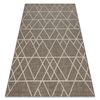 Alfombra De Cuerda Sisal Floorlux 20508 Triángulos Gris Pardo/color C 60x110 Cm