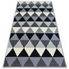 Alfombra Bcf Base Triangles 3813 Triángulos Negro/gris 160x220 Cm