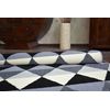 Alfombra Bcf Base Triangles 3813 Triángulos Negro/gris 160x220 Cm