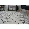 Alfombra Sense Micro 81249 Zigzag Etno Blanco/azul 160x230 Cm