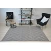 Alfombra Sense Micro 81249 Zigzag Etno Plateado/blanco 160x230 Cm