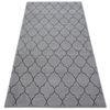 Alfombra Sense Micro 81220 Enrejado Trébol Marroquí Plateado/antraci 200x290 Cm