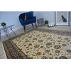 Alfombra De Jacquard Windsor 22933 Recuadro Flores Marfil 60x100 Cm