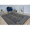 Alfombra De Jacquard Windsor 22935 Flores Azul Oscuro 60x100 Cm