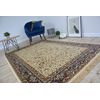 Alfombra De Jacquard Windsor 12806 Franjas Marfil 60x100 Cm