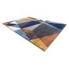 Alfombra Soft 6162 Geométrico Triangulos Gris/azul/cobre 80x150 Cm