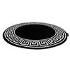 Alfombra Hampton Grecos Círculo Negro Circulo 120 Cm