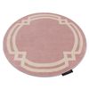 Alfombra Hampton Lux Círculo Rosa Circulo 120 Cm