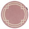 Alfombra Hampton Lux Círculo Rosa Circulo 120 Cm