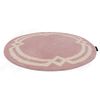 Alfombra Hampton Lux Círculo Rosa Circulo 120 Cm