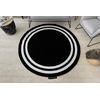 Alfombra Hampton Cadre Círculo Negro Circulo 120 Cm