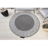 Alfombra Hampton Grecos Círculo Gris Circulo 140 Cm