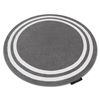 Alfombra Hampton Cadre Círculo Gris Circulo 140 Cm