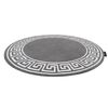 Alfombra Hampton Grecos Círculo Gris Circulo 160 Cm