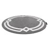 Alfombra Hampton Lux Círculo Gris Circulo 160 Cm